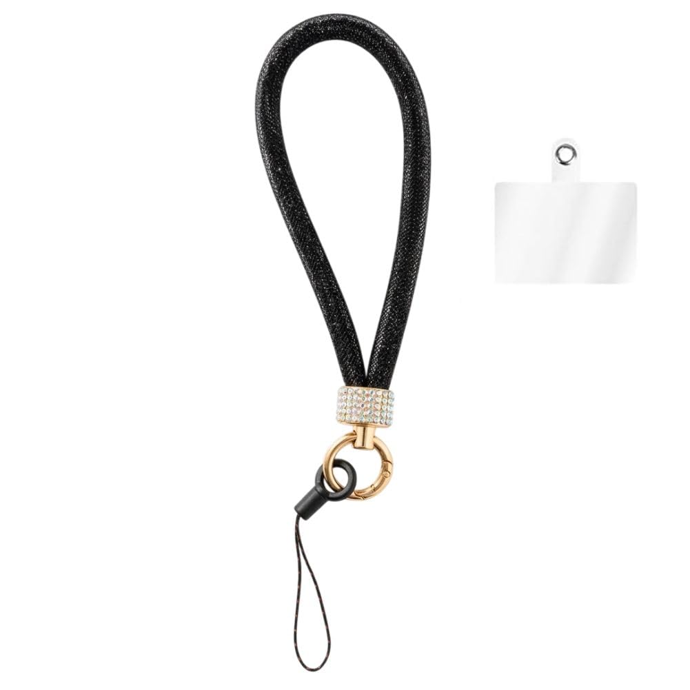 Luxury Crystal Wrist Strap Mobile Charm – Glitter Hand Strap with Rhinestone Ring Holder, Detachable Phone Lanyard for iPhone, Smartphones, Keys & Bags-image-39