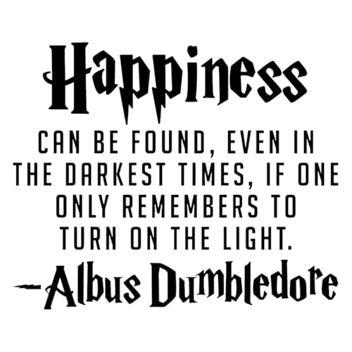 Wall Decals | Inspirational Wall Decor Stickers - Removable Peel and Stick Harry Potter Vinyl Stickers for Kids Room, Bedroom, Playroom, Home School, Library and Living Room Decor - Quotes Wall Decor