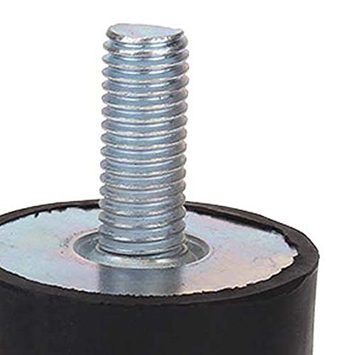 CNBTR Rubber Black Double Screw Silentblock 40x30mm M10 Anti-Vibration Mount for Industrial Set of 5 - Thumbnail 4