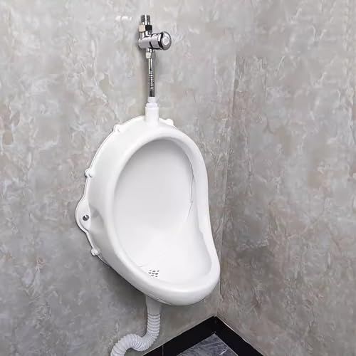 Urinal sin agua con manguera y válvula de descarga, urinales plásticos para exteriores, inodoro portátil para garaje o exterior, montaje en pared para hombres
