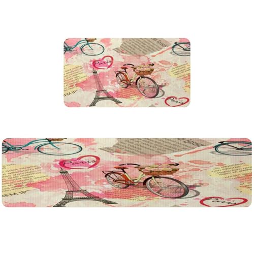 Alfombrillas de cocina antideslizantes VAPOKF lavables y absorbentes 2