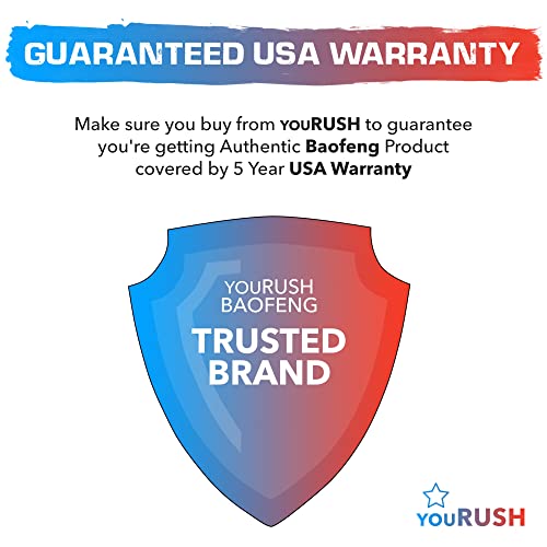 Yourush 2 Pack Baofeng Bl-5 Extended Battery 3800 Mah With Usb Charging Cables - Compatible With Uv5R, Bf-F8Hp, Uv-5X3 Radio - Baofeng Accessories Set Of Baofeng Replacement Battery Bl5 & Usb Charger #TOP7