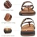 COFACE Womens Orthopedic Flip Flops Ladies Slip On Athletic Yoga Memory Foam Cushioned Recovery Walking Thong Sandals Summer Beach Pool Slippers Comfortable Plantar Fasciitis Arch Support Brown Size 8