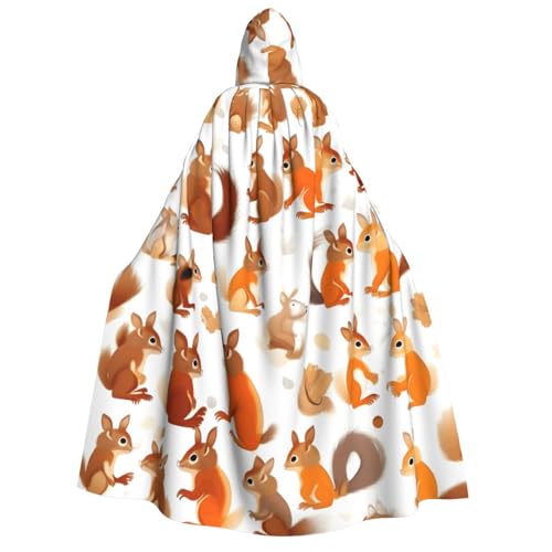Cape à capuche écureuil pour votre prochaine soirée déguisée adulte