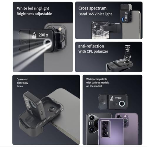 Microscope de poche USB 200X pour téléphone examinez les circuits