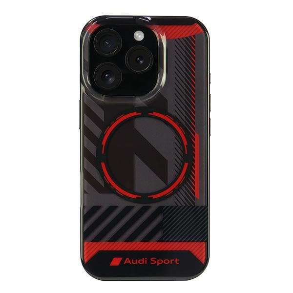 Audi IML Sport AUS-IMLMIP16P-RSQ/D2-BK Coque de Protection pour iPhone 16 Pro 6,3" Noir