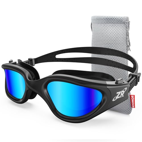 ZIONOR Swim Goggles, G1 Polarized Swimming Goggles UV Protection Leakproof Anti-fog Adjustable Strap...