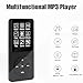 64GB MP3 Player with Speaker Earphones Portable Music Player for Kids Support Voice Recording Picture Video E-Book, Black