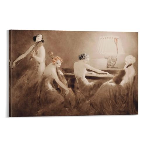 Louis Icart Mélodie Hour décoration murale chambre à coucher