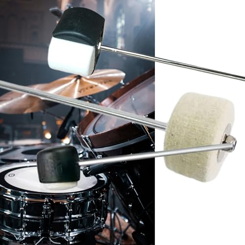 Palas para pedal de bombo doble cara para percusión miniatura 6