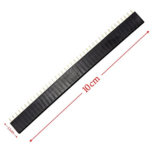 OCR 2.54mm Breakaway PCB Board 40Pin Male and Female Pin Header Connector for Arduino Shield,Single Row,20 Pieces Each
