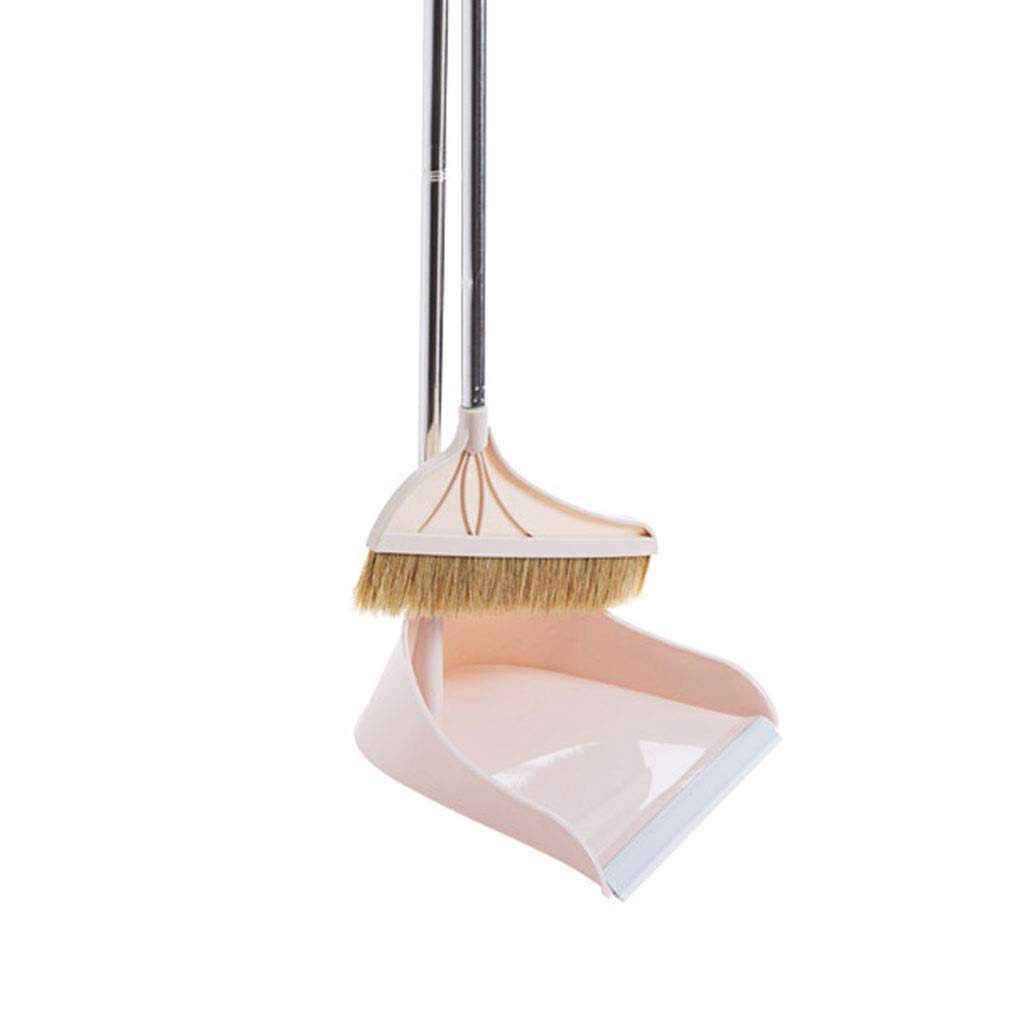 dustpan and brush, Broom and Dustpan Set Cleans Combo with and Lobby for Kitchen Home Room Office Floor Use