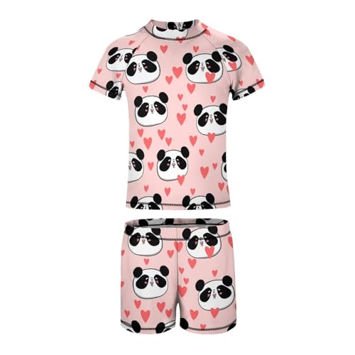 Panda HeartChildren's Swimsuits Boys Two Piece Suit8-10Y（130cm）2
