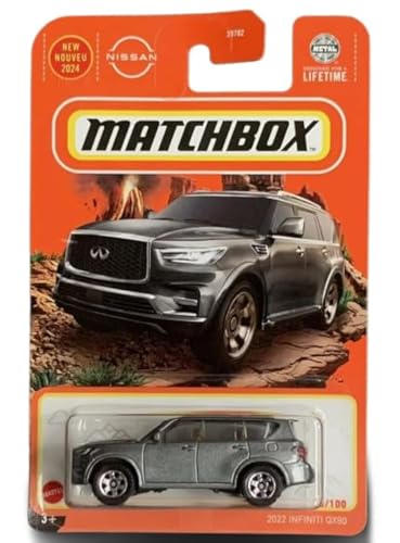Matchbox Infiniti QX80 a escala 1:64 color gris miniatura 1