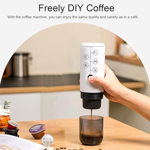 Cafetera portátil automática con 120 mL de capacidad miniatura 2