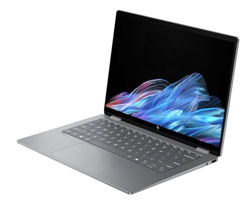 HP OmniBook X Flip NGAI 14" Laptop | CoPilot+ PC | AMD Ryzen AI 5 340 Processor | 16GB RAM | 512GB SSD | AMD Radeon 840M Graphics | 2K Touchscreen | Up to 19.5 Hrs Battery | Windows 11 | 14-fk0004sa