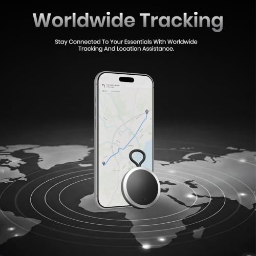 Image of CASEGEAR Atlas Smart Tag (Pack of 6) | Compatible with Apple Find My & Google Find Hub Bluetooth Tracker | Suitable for Keys, Wallet, Luggage, Bags & Pets | Left Behind Alert | Item Finder | Black