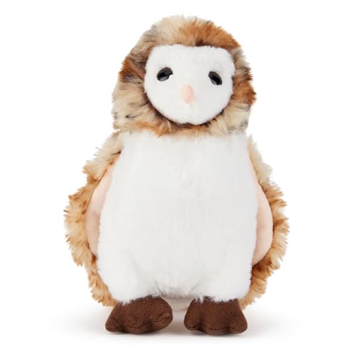 Zappi Co Peluche Bradley el Búho Granero (19cm) Búho Chillón Amigo Sabio - Suave, Mimoso, 100% Reciclado - Compañero de Abrazos Nocturno
