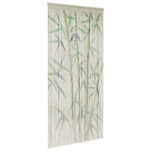 Rideau anti insectes imprimé en bambou 90 x 220 cm