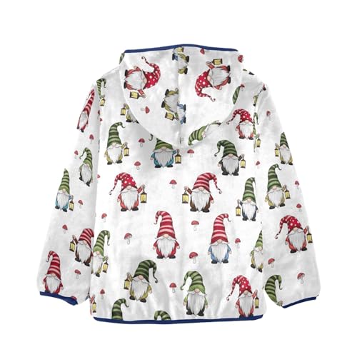 CHIFIGNO Gnomes with Lamp Boys Winter Jacket, Toddler Zip up Jacket Thick for Fall Winter Spring 3T2
