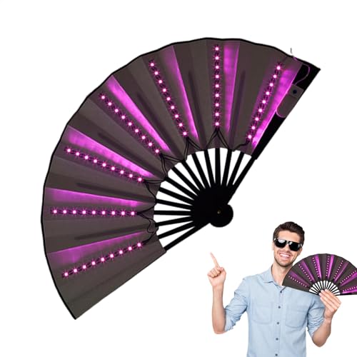 Ventilador de mano plegable y portátil para llevar a eventos de cosplay y carnaval 2