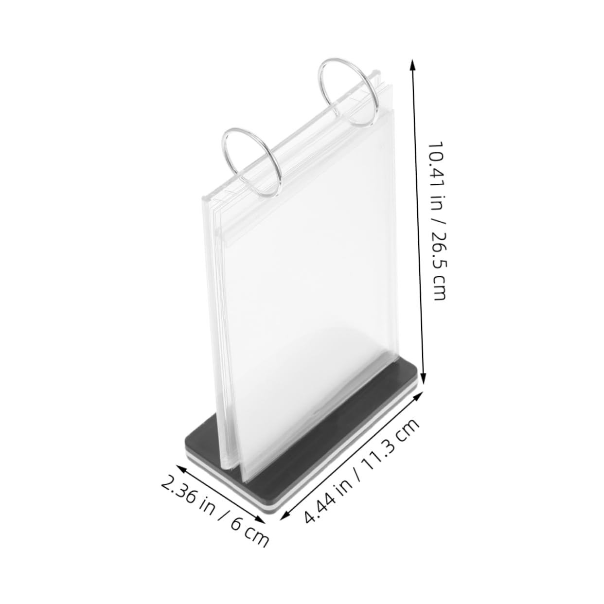 Gadpiparty Elegant Restaurant Table Menu Flip Desktop Menu Holder Tabletop Sign Holder Restaurant Sign Stand Office Retail Organizer