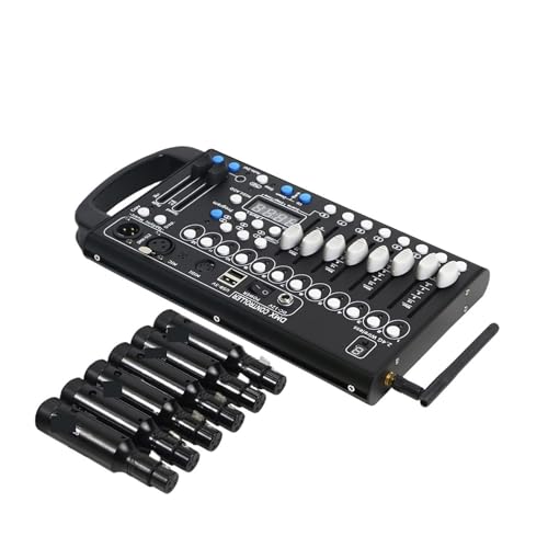 Controlador de DJ 192 Controlador Wireless Receptor incorporado en el efecto de iluminación del escenario de la batería DJ Controlador de luz Luz de disco for fiesta en casa Para luces de DJ, luces pa