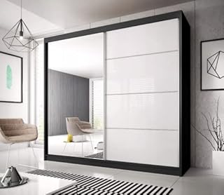 ML F35 Sliding Door Wardrobe 183cm (White/White, 183cm)
