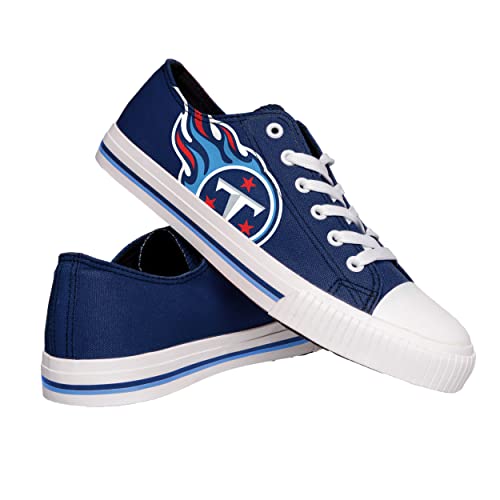 Tennessee Titans NFL Mens Low Top Big Logo Canvas Shoes - 7/XS