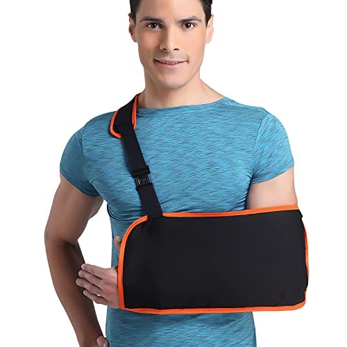 Arm Sling Adjustable & Comfortable Support for Arm, Elbow, and Wrist Injuries Ideal for Fractures, Dislocations | For Men & Women | Size - Medium | Pack of 1 | Beige