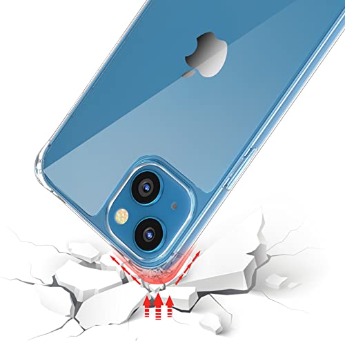 Ztofera Compatible With Iphone 13,Iphone 13 Clear Case With Adjustable Lanyard,Soft Slim Tpu Shockproof Protective Crossbody Case For Iphone 13,6.1 Inches-Navy Blue #TOP3