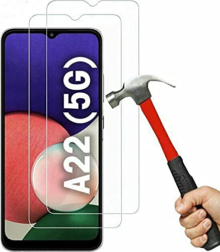 [2 Stück] Panzer Schutz Glas kompatibel mit Samsung Galaxy A22 (5G) Displayschutz Schutzfolie Hartglas Screen Protector 9H Tempered Glass