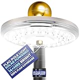 Flagpole Department Ultra Bright Solar Powered Flag Pole Light | 100% Coverage with 48 LEDs | 14-Hour Dusk to Dawn | Waterproof | Obey The U.S. Flag Code | Auto ON/Off System | Easy to Install