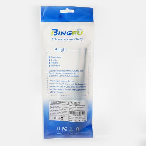 Bingfu Dual Band WiFi Antenna SMA Male 2.4GHz 5.8GHz 6dBi WiFi Aerial for Wireless Vedio Surveillance Recorder Vehicle Truck RV Van Trailer Rear View Reversing Monitor - Image 11