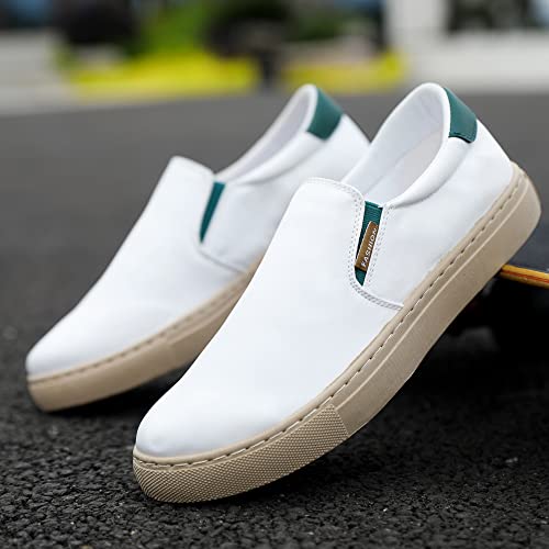 New Large Size Men's Shoes Ice Silk Canvas Shoes Slip-on Casual Shoes2