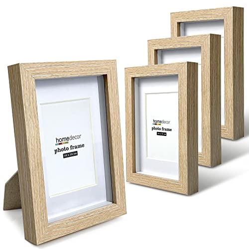 4x6 Shadow Box Frame, 4 Pack Picture Frame Set, Wall