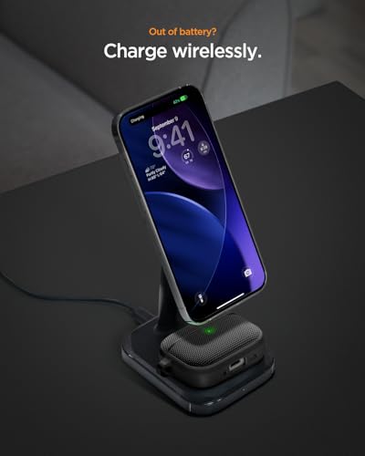 Image of Spigen for AirPods Pro 3 Case, Classic Fit Compatible with AirPods Pro 3rd Generation Case (2025), Premium Fabric Cover with Carabiner - Black