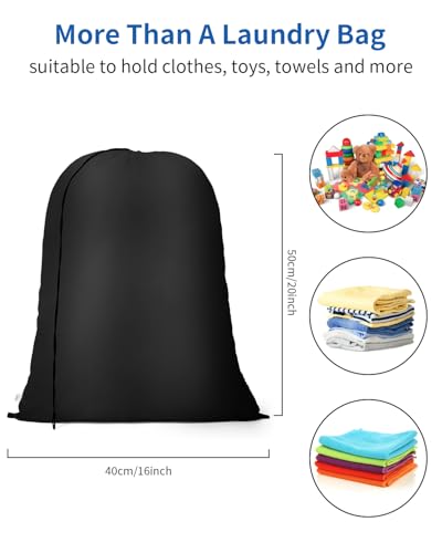 Bolsas de lavandería extragrandes para el día de colada familiar y mudanzas ordenadas 8