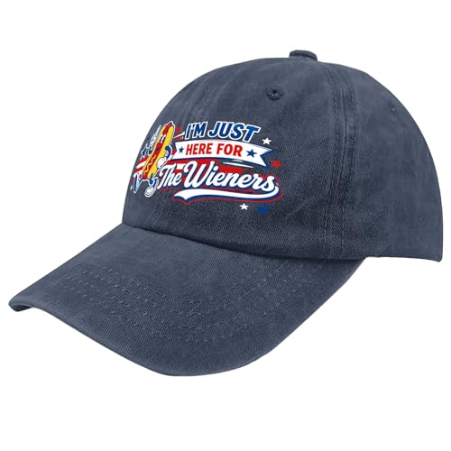 Image of 4th of July 250th Anniversary Dad Hats - Just Here for the Fireworks, Fireworks Director - Patriotic Baseball Cap
