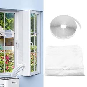 300cm Airconditioner Raamafdichting,Raamafdichting Voor Mobiele Airconditioners, Airconditioners, Wasdrogers, Afzuigluchtdrogers Heteluchtstop Voor Bevestiging Aan Ramen, Openslaande Ramen