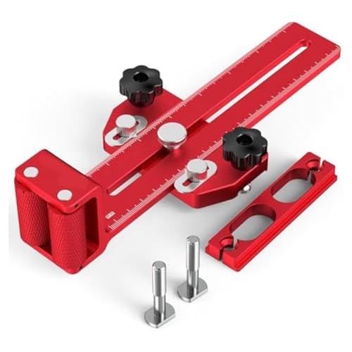 Fangxuee Guía de Plantilla para de Mesa con Rodamientos de Rodillos de Seguridad para Repetitivos de Tiras Estrechas. Compatible con Sierras de Mesa y de Cinta.