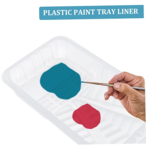4 fundas para rodillo de pintura con bandeja semitransparente para cambio de color eficiente 8