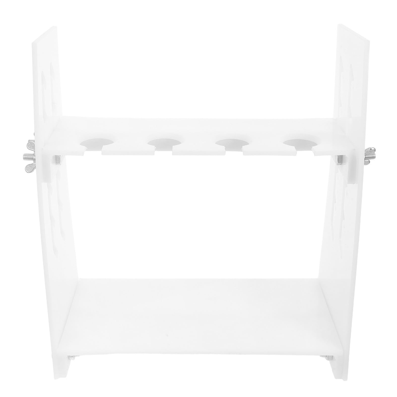 Soporte para Embudo de Separación Ajustable, Blanco, 4 Orificios