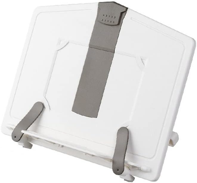 Portable Plastic Reading Book Holder Can Clip Document Shelf Bookstand Music Score Recipe Stand(Black)