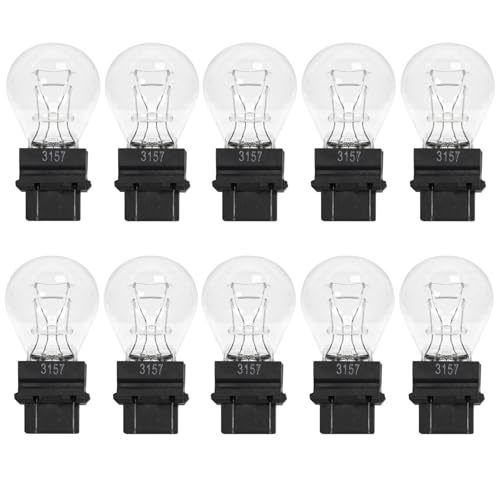 10 Pcs 3157 Bulb,Brake Light Bulbs Replacement,Turn Signal Bulbs,Tail Light Bulb,Reverse Bulb,Daytime Running Bulb-Bu-lb,Lighting Parts(12V 21/5W)