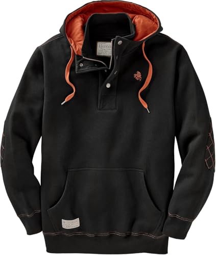 Image of Legendary Whitetails Mens Quarter Zip Hoodie Heavyweight Hooded Sweatshirt