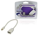 Facile da usare Bandridge Cavo Adattatore per Mini DisplayPort, 0,2 m, Bianco