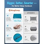 KingCamp Inflatable Pillow for Camping, Hybrid Air & Foam Pillow - Image 5