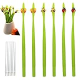 Senroce Cute Insect Pen Plant Pens with Bugs Ladybug pens Bee Butterfly Pen Bendable Nature Themed Stationery (16 pcs Including 6 pieces +10 pcs refills)