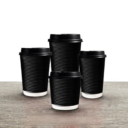 Qinaaiu ���R�b�v �g���̂� �W�t�� 50/100���Z�b�g �R�[�q�[ �J�b�v �ϔM �Ɩ��p �e�C�N�A�E�g �J�t�F �z�b�g�h�����N ���R�b�v �O�d�f�M���� �J�b�v �h�����N ���� �g���̂ċƖ��p�i �y�[�p�[ �W�t�� 50/100�� �u���b�N,500